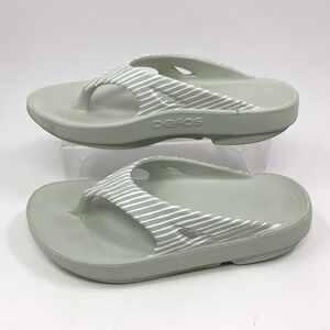 OOFOS OOriginal Recovery Sandals 38 Womens 7 Thong Flip Flops Slides Cosmic Grey
